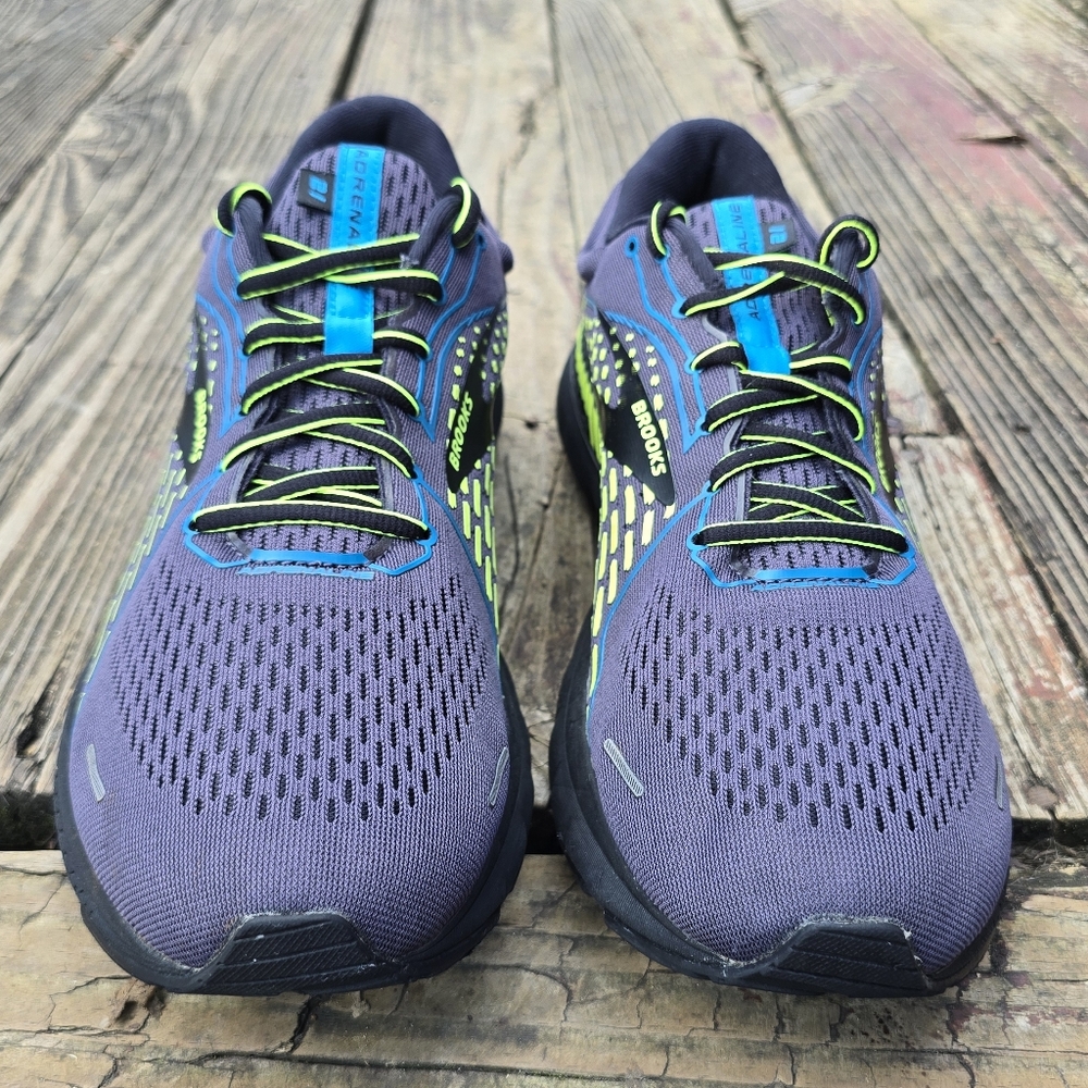 Brooks Adrenaline GTS 21 Black/Blue Jewel/Nightlife Men's Sz 12 - Picture 2 of 15